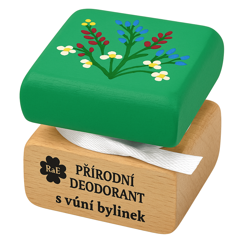 Naturalny dezodorant kremowy Zioła z ręcznie malowaną czapką 15 ml