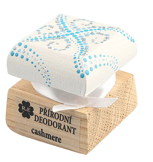 Naturalny kremowy dezodorant Kaszmir z ręcznie malowaną czapką – 15 ml