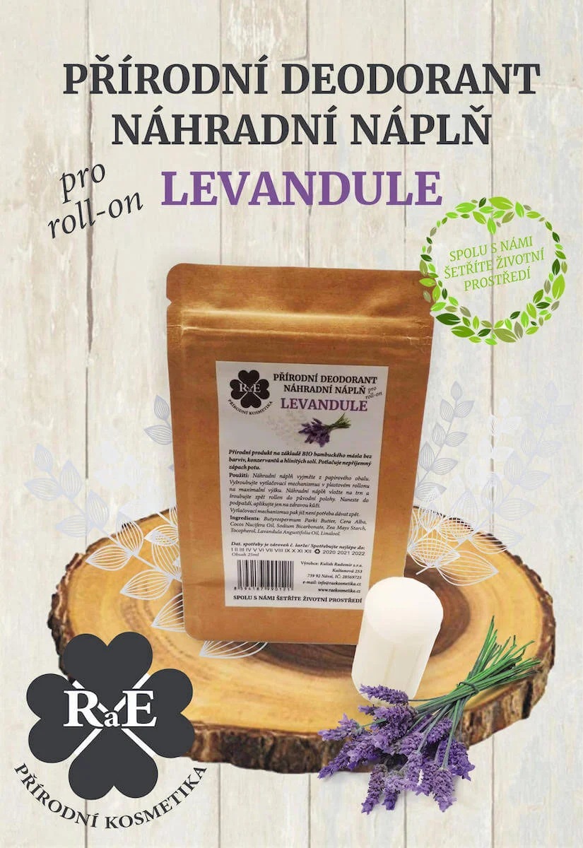 Wypełnienie zastępcze do naturalnego dezodorantu roll-on 22 g – Lawenda