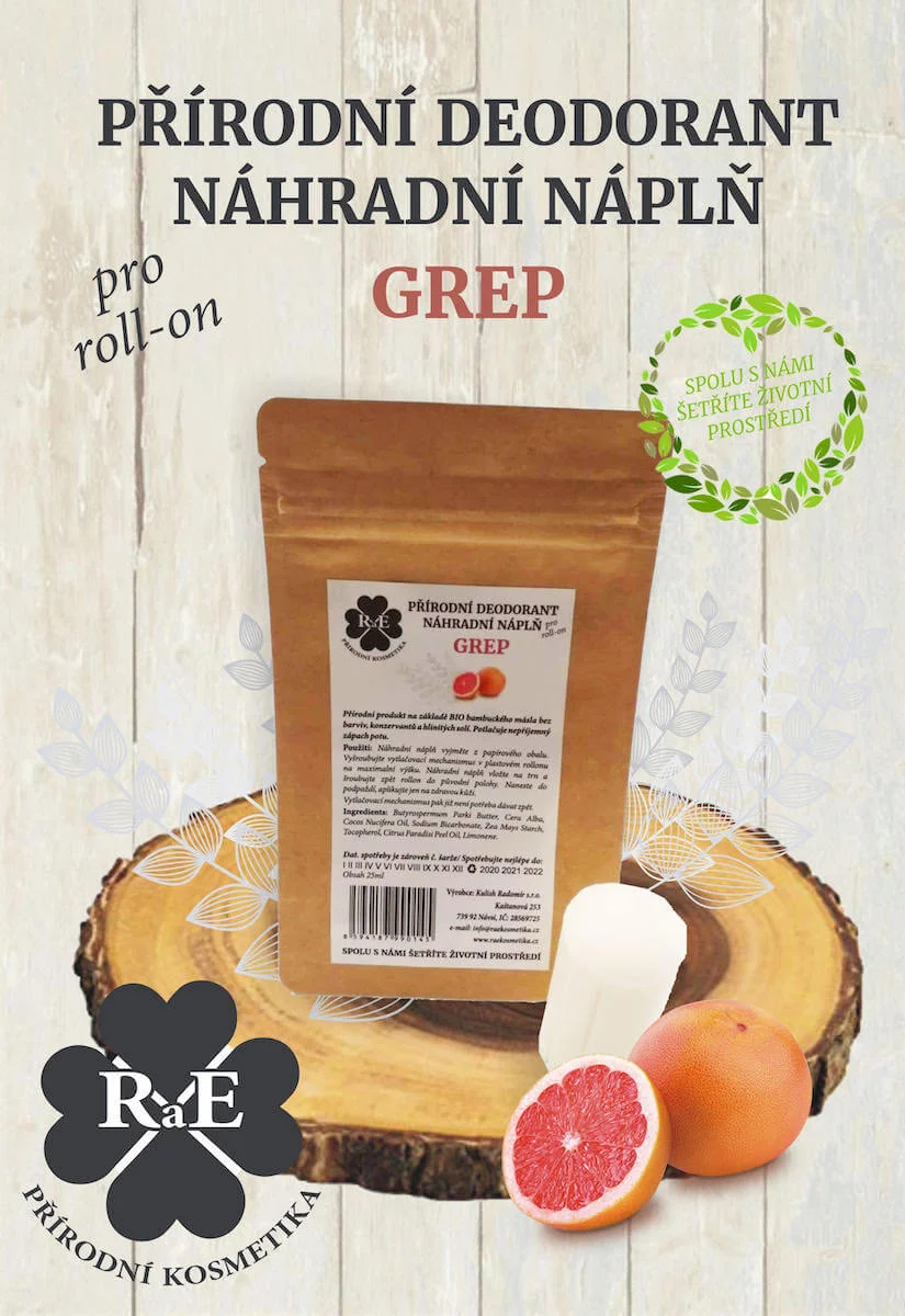 Wypełnienie zastępcze do naturalnego dezodorantu roll-on 22 g – Greap