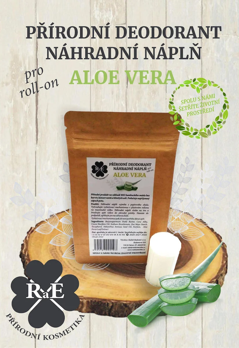 Wypełnienie zastępcze do naturalnego dezodorantu roll-on 22 g – Aloe Vera